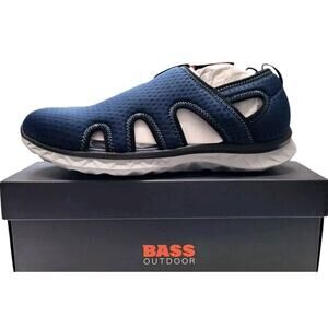 Bass Outdoor Hex Mesh Vent Slip On Shoe Moisture Wicking Navy Blue Mens 9.5